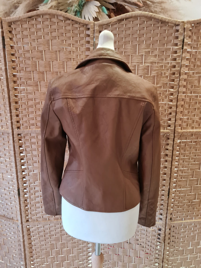 River Island Pleather Biker Jacket 10