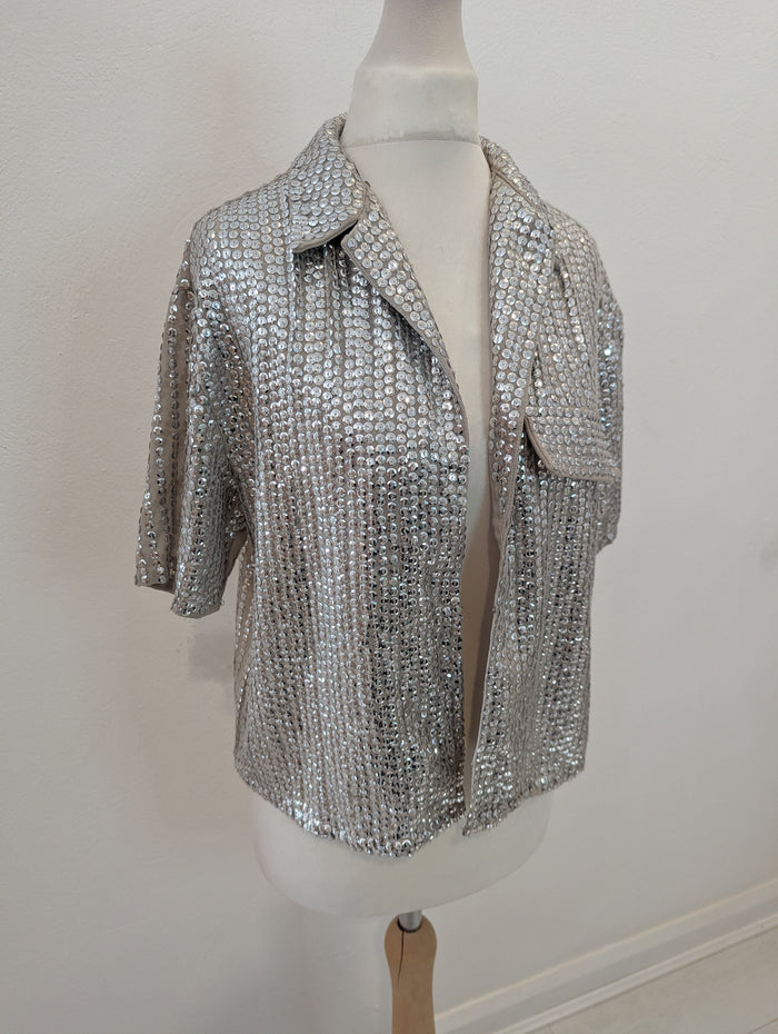 River Island Sequin Shirt 10P