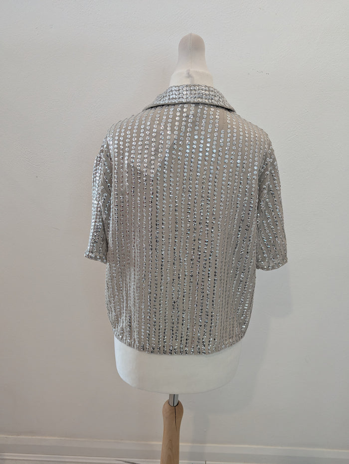 River Island Sequin Shirt 10P