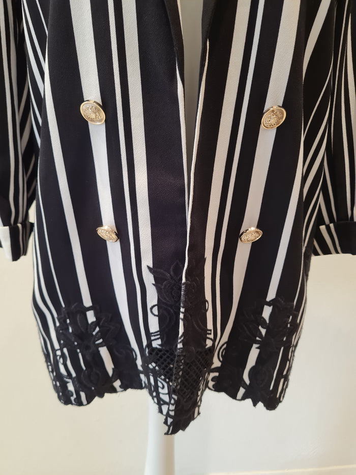 River Island Stripe Blazer Size 14