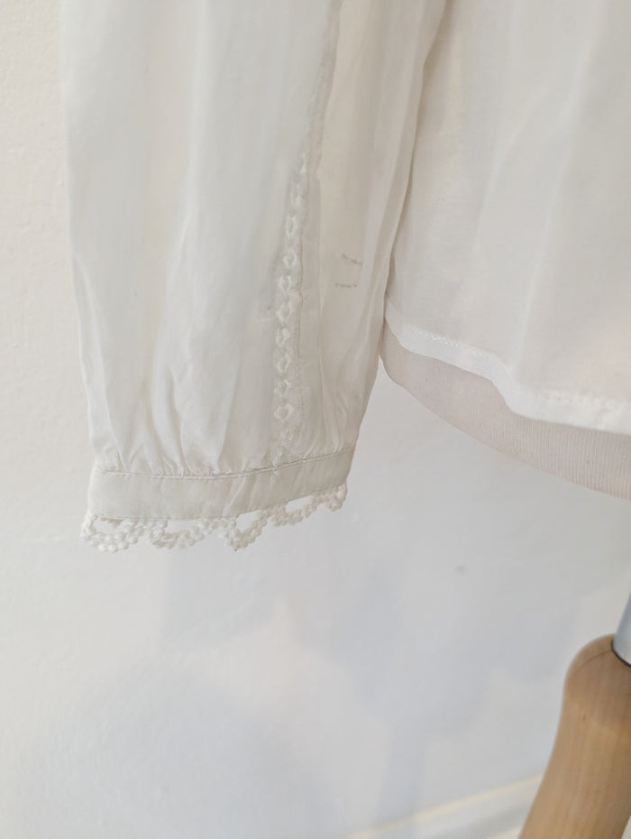 River Island White Collared Blouse Size 10 NWT RRP £35