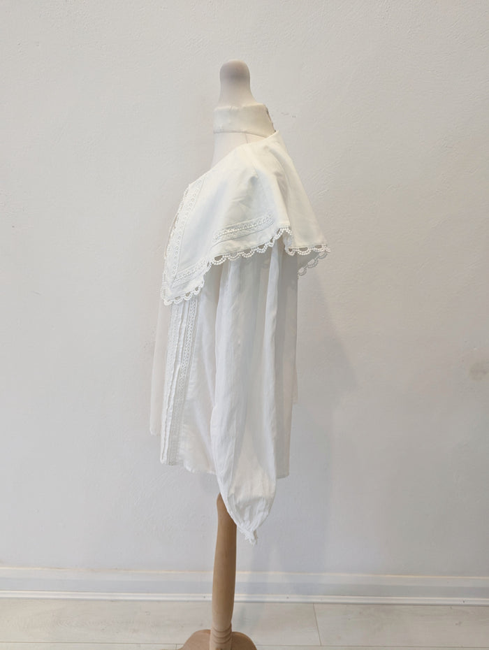 River Island White Collared Blouse Size 10 NWT RRP £35