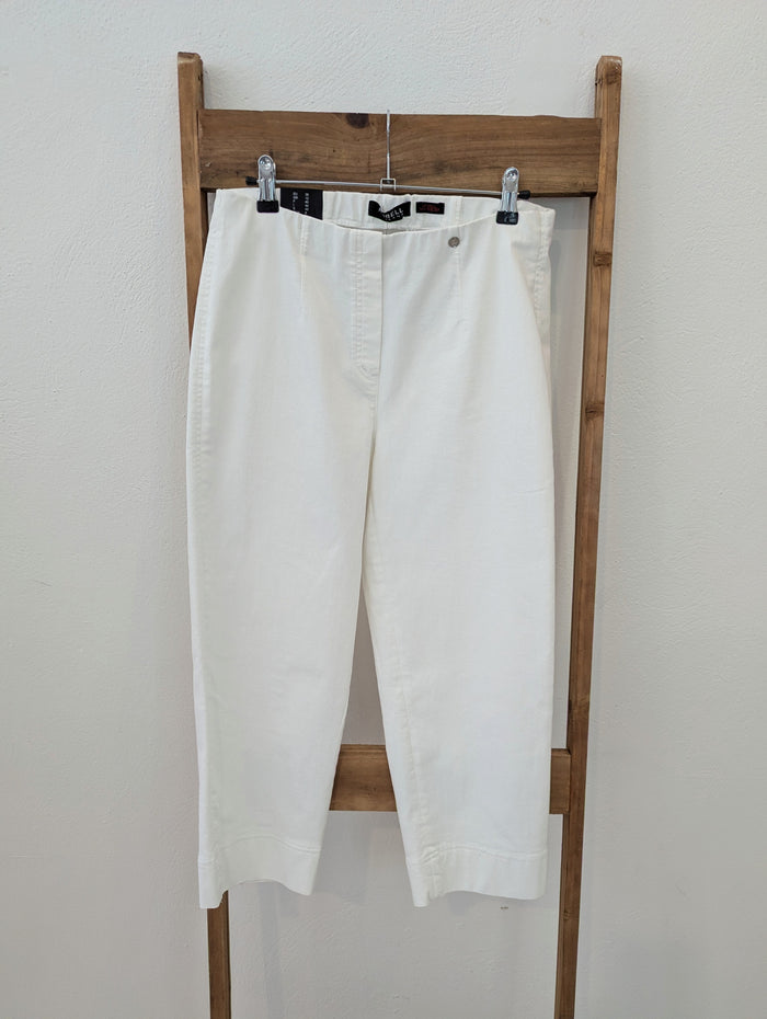 Robell White Capri Trousers 12 NWT RRP £75