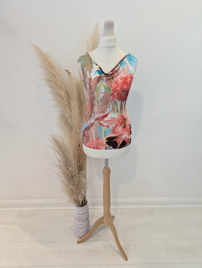 Roberto Cavalli Cowl Neck Top Xs