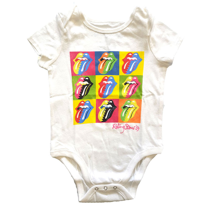 Rolling Stones Babygrow- Two tone tongues Amplified