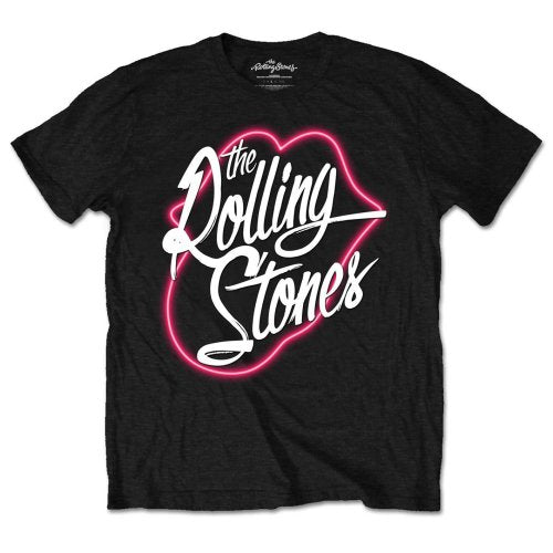 Rolling Stones T-shirt - Neon Lips Rock Off