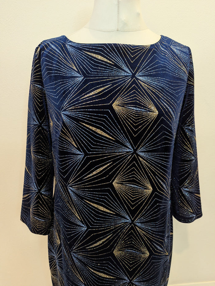 Roman Navy Sparkle Dress 18