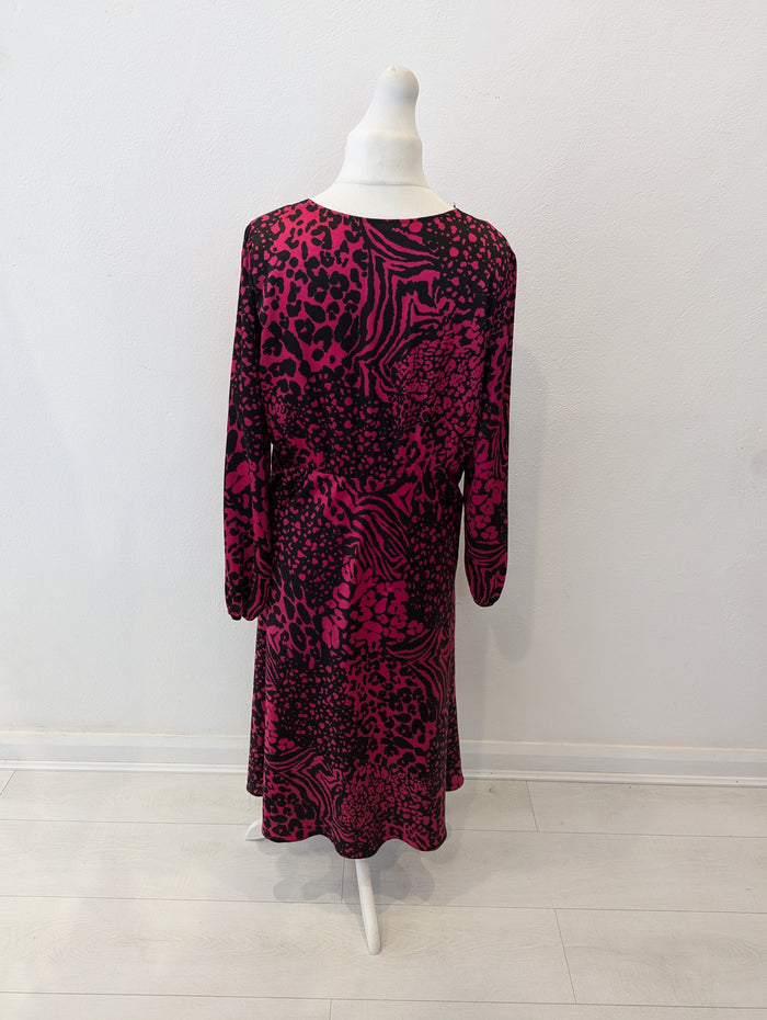 Roman Raspberry Animal Dress 18