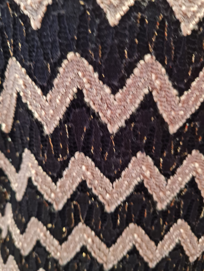 Ronnie Nicole Gold zigzag dress 12