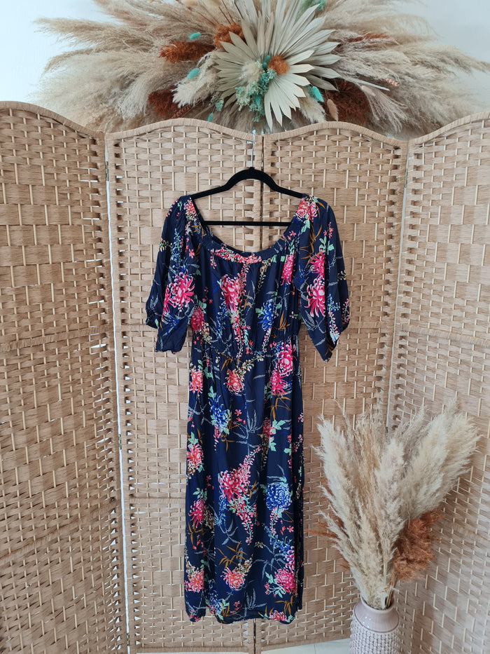 Rosie for Autograph floral off shoulder dress 12