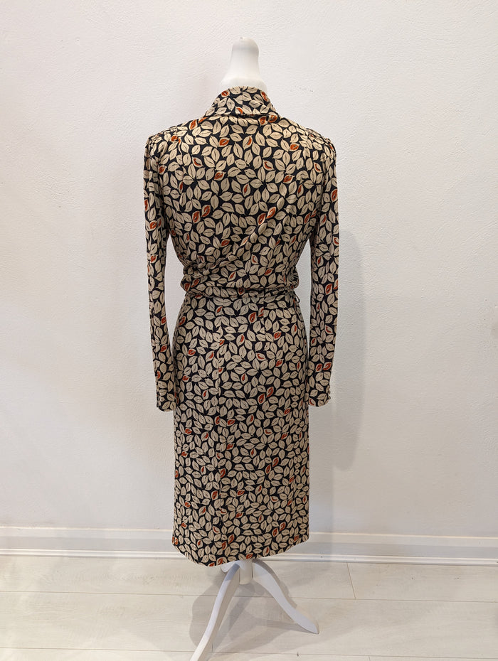 Ross Marino Dress Leaf Print 12/14