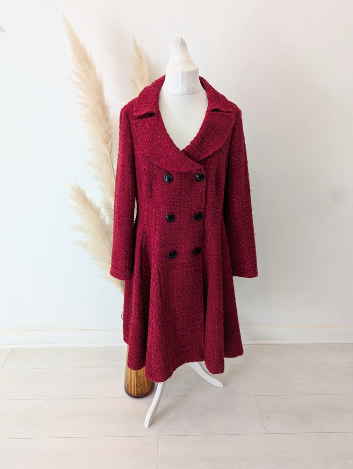Rouge Red/Pink Boucle Coat 18