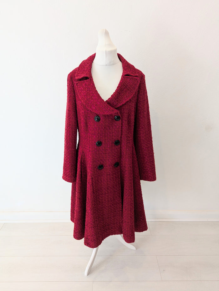 Rouge Red/Pink Boucle Coat 18