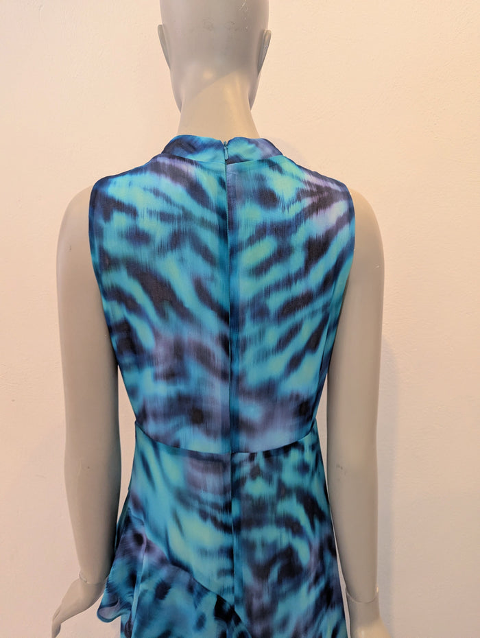 RO&ZO blue ruffled maxi dress 10