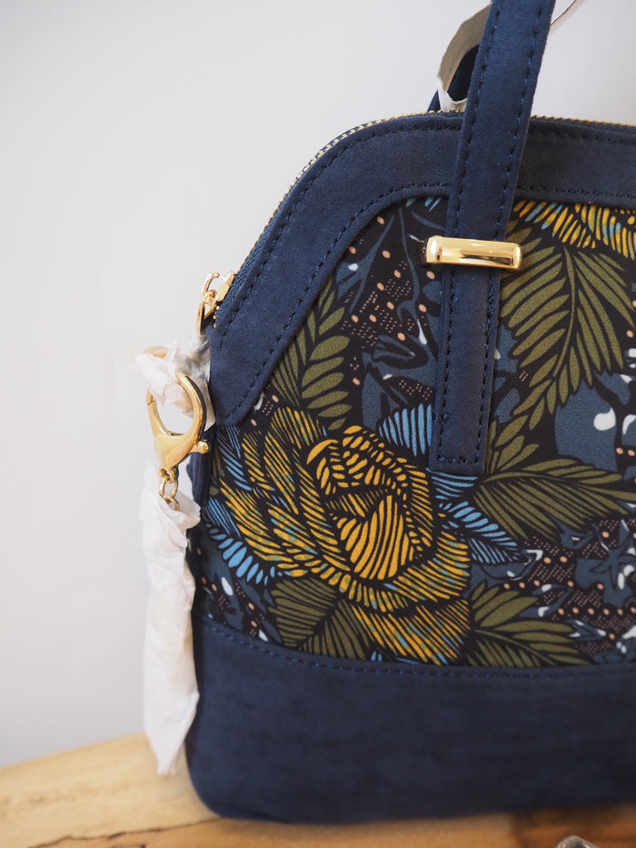 Ruby Shoo Navy leaf detail cross body bag NEW