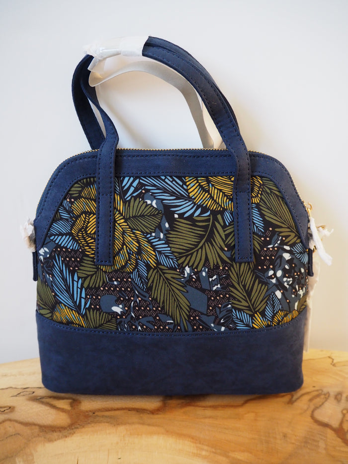Ruby Shoo Navy leaf detail cross body bag NEW