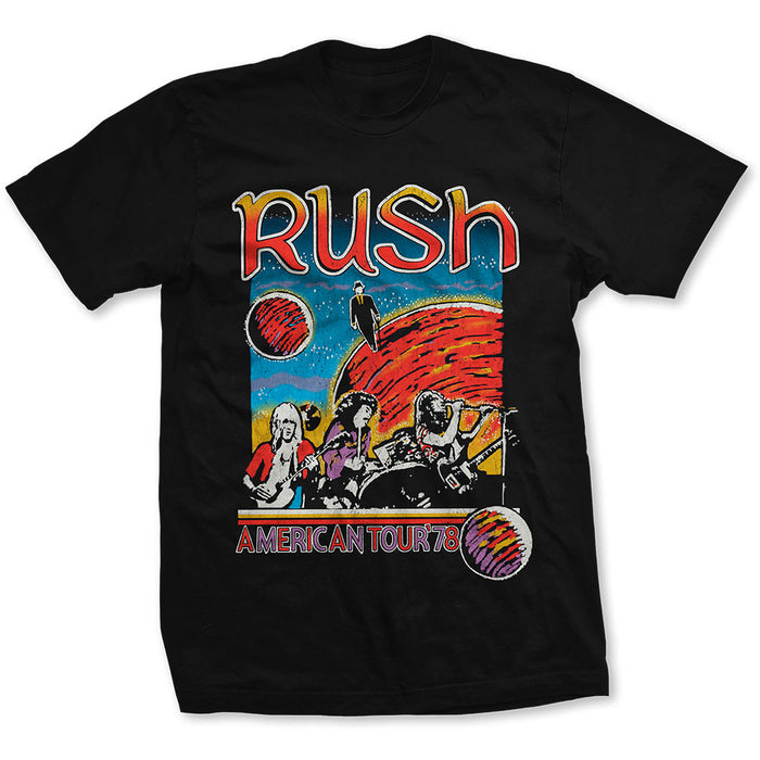 RUSH Unisex T-shirt- US Tour 1978 Rock Off