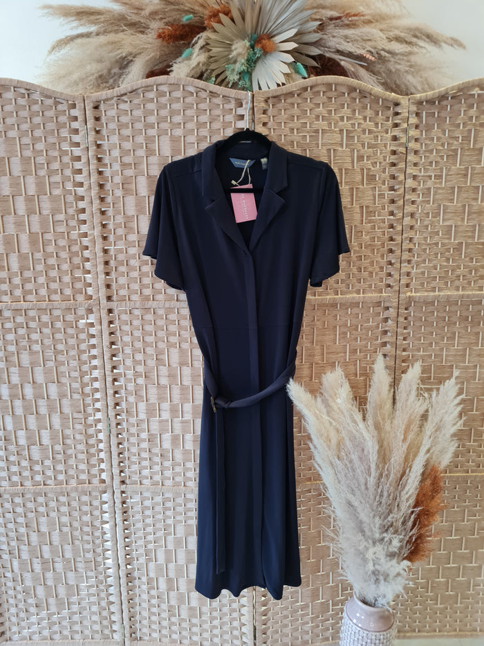 Ruth Langsford Black Jersey Maxi Shirt Dress Size XL