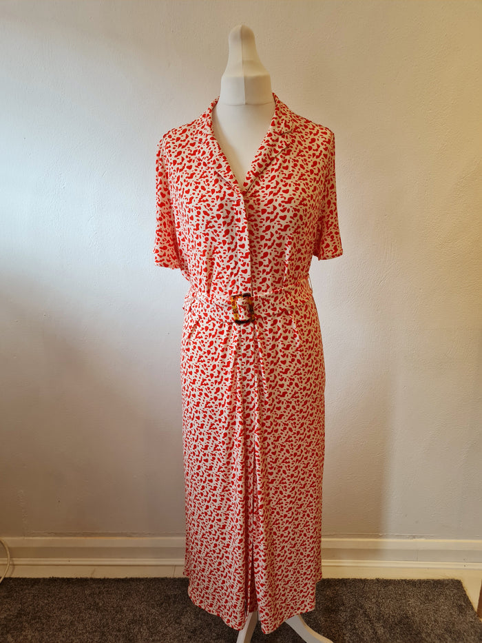 Ruth Langsford Orange Print Maxi Dress Size XL