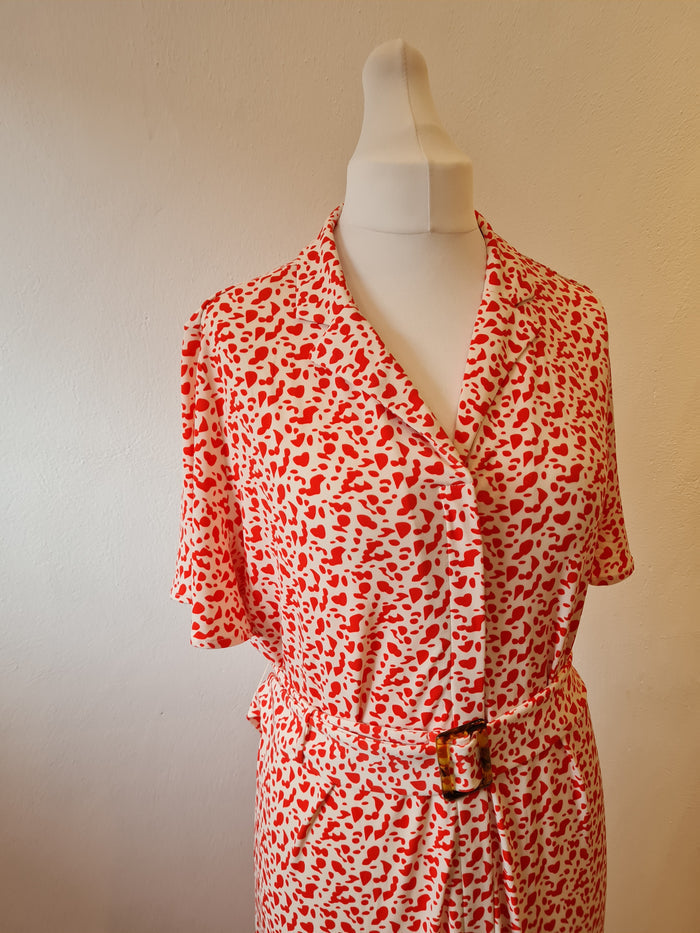 Ruth Langsford Orange Print Maxi Dress Size XL