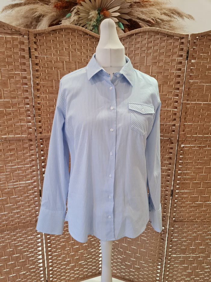 Rydale Blue stripe blouse 16