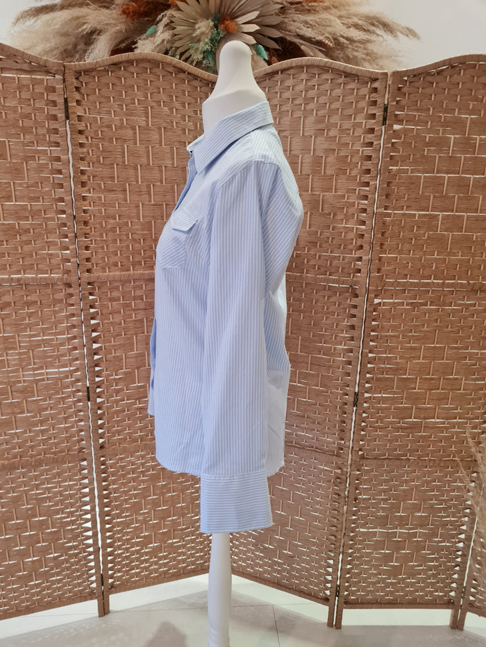 Rydale Blue stripe blouse 16