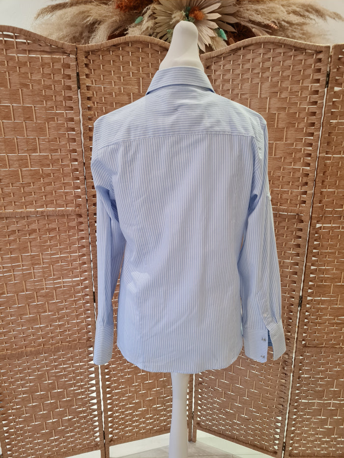 Rydale Blue stripe blouse 16