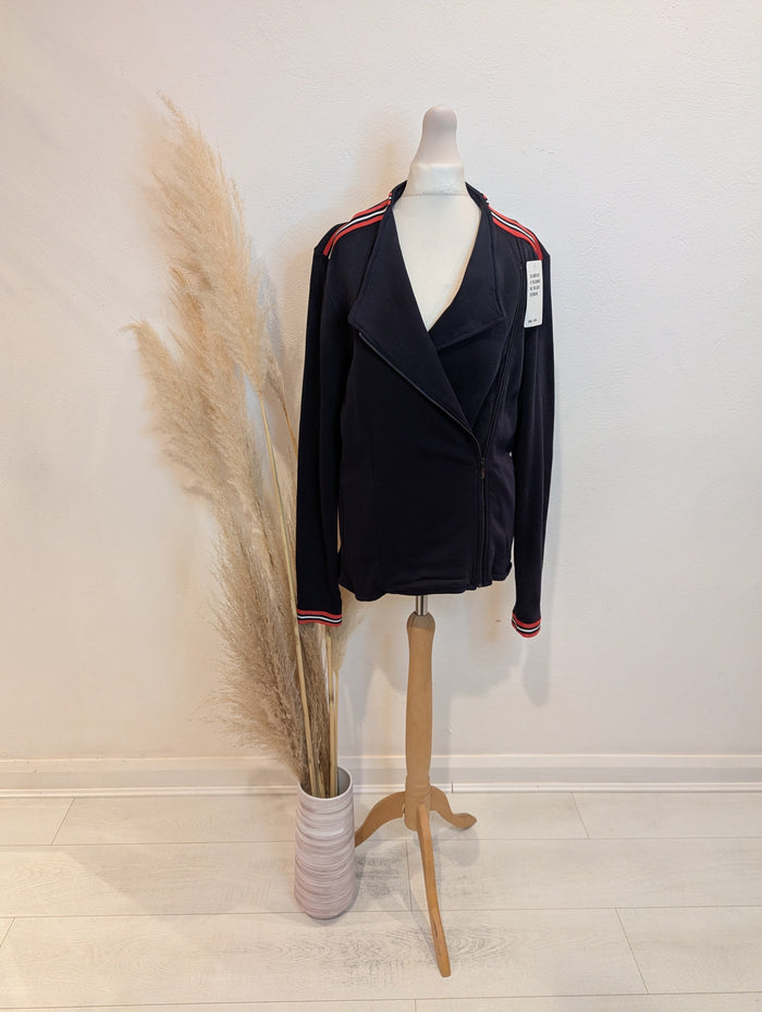 Saint + Sofia Cotton Biker Jacket 12 NWT