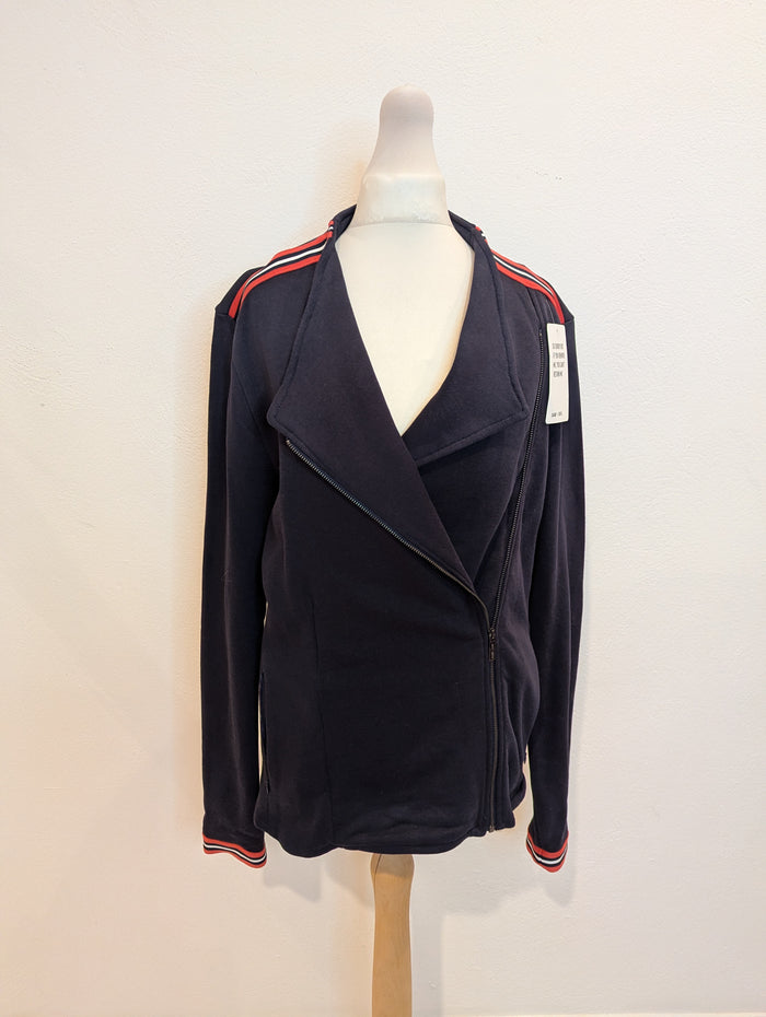Saint + Sofia Cotton Biker Jacket 12 NWT