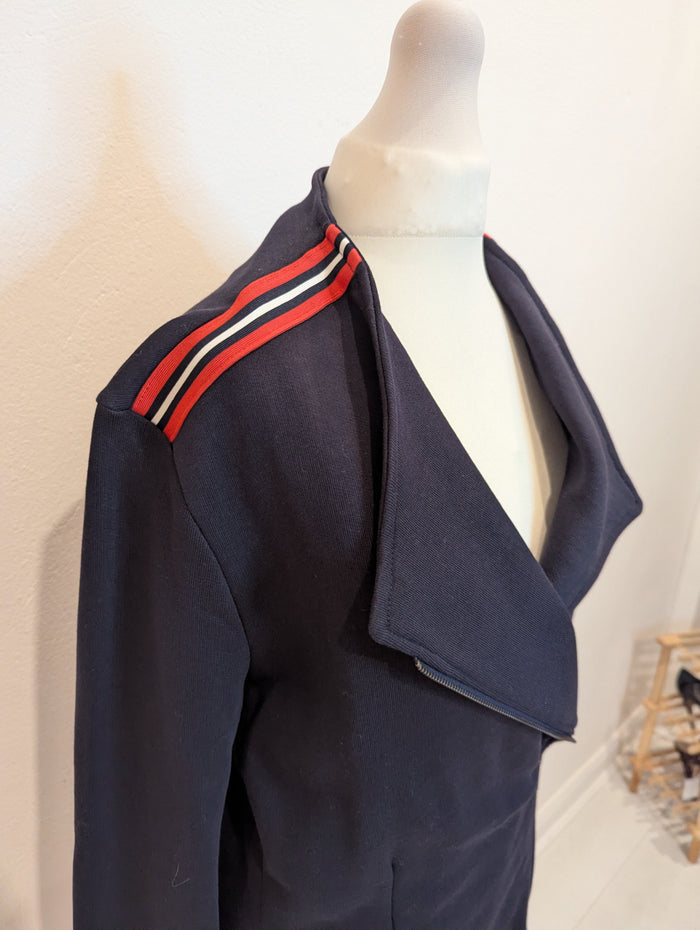 Saint + Sofia Cotton Biker Jacket 12 NWT