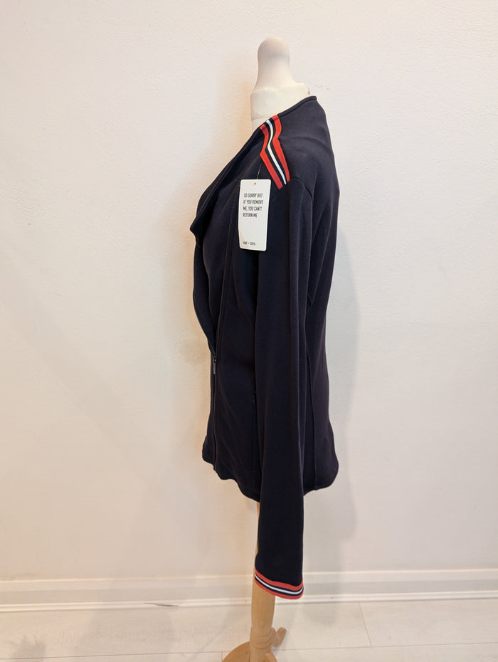 Saint + Sofia Cotton Biker Jacket 12 NWT