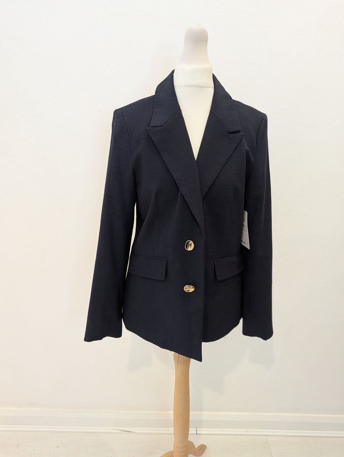 Saint + Sofia Payton blazer navy 10 NWT