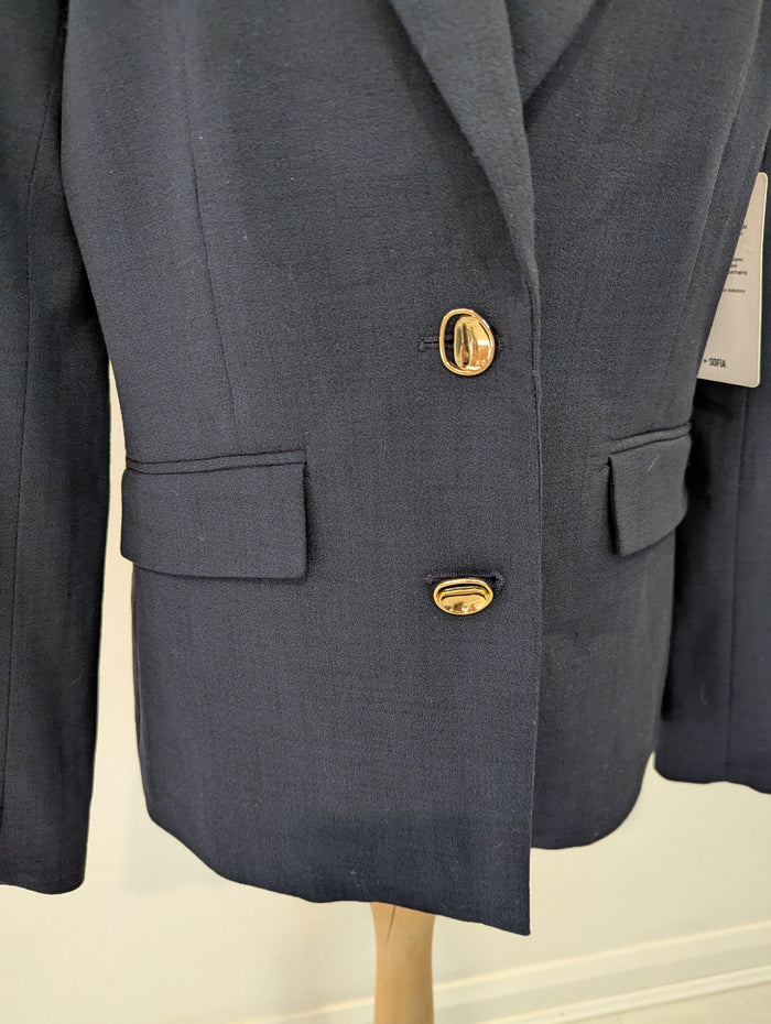 Saint + Sofia Payton blazer navy 10 NWT