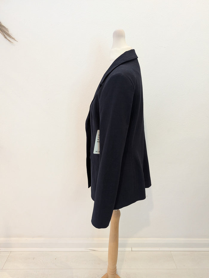Saint + Sofia Payton blazer navy 10 NWT