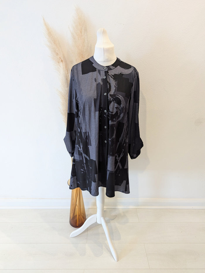 Saloos Black/ Grey Smock Dress 12