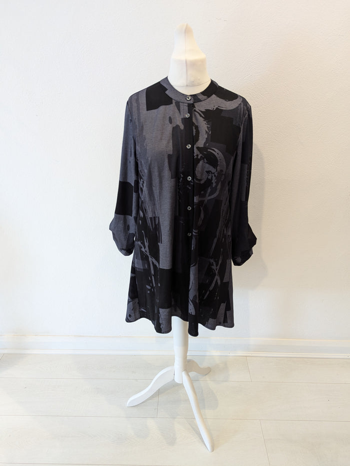 Saloos Black/ Grey Smock Dress 12