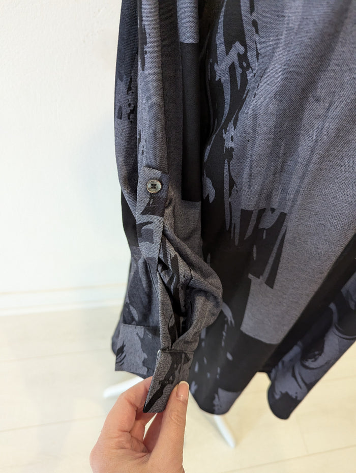 Saloos Black/ Grey Smock Dress 12