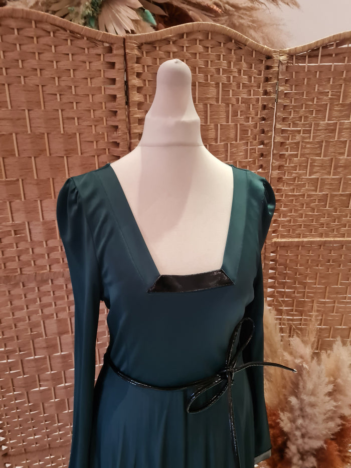 Sandro Ferroni Green pleated Dress L