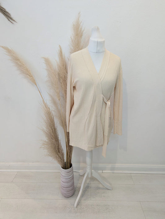 Sandro Paris Cream Tie Cardigan M/L