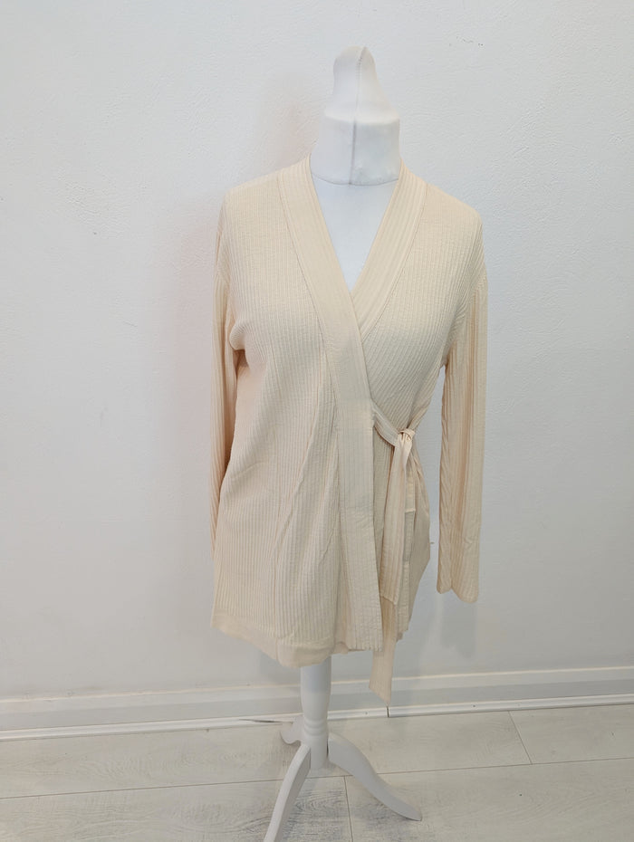 Sandro Paris Cream Tie Cardigan M/L