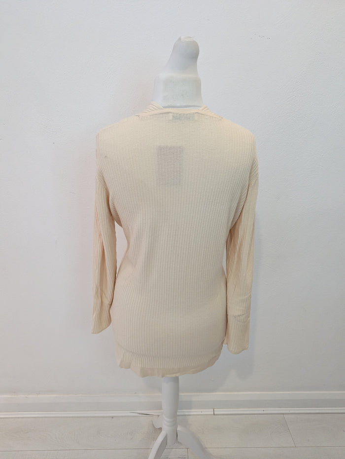 Sandro Paris Cream Tie Cardigan M/L