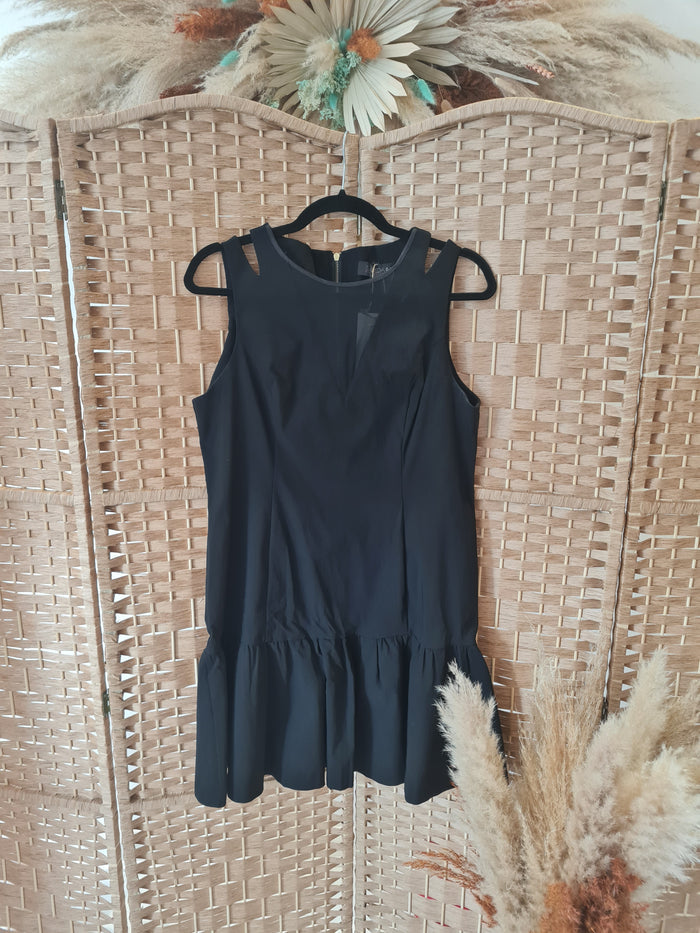 Savida Black Peplum Hem Dress  14