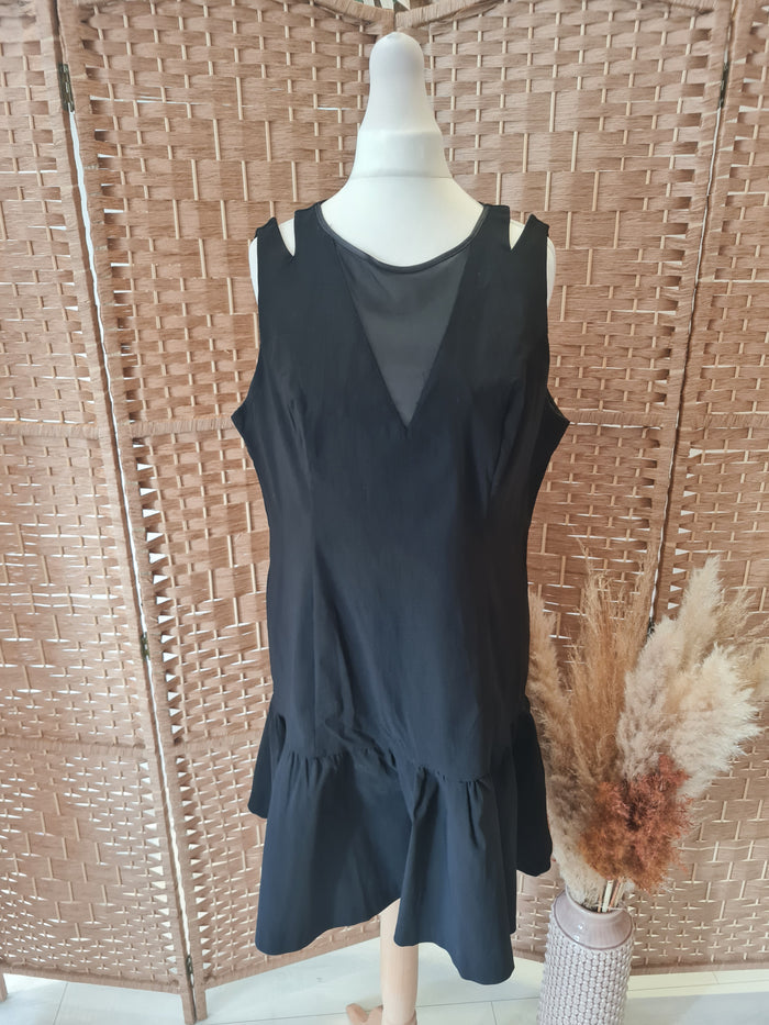 Savida Black Peplum Hem Dress  14