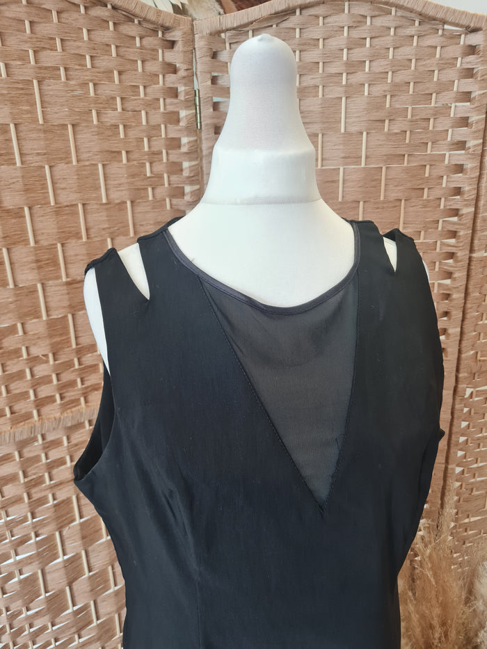Savida Black Peplum Hem Dress  14