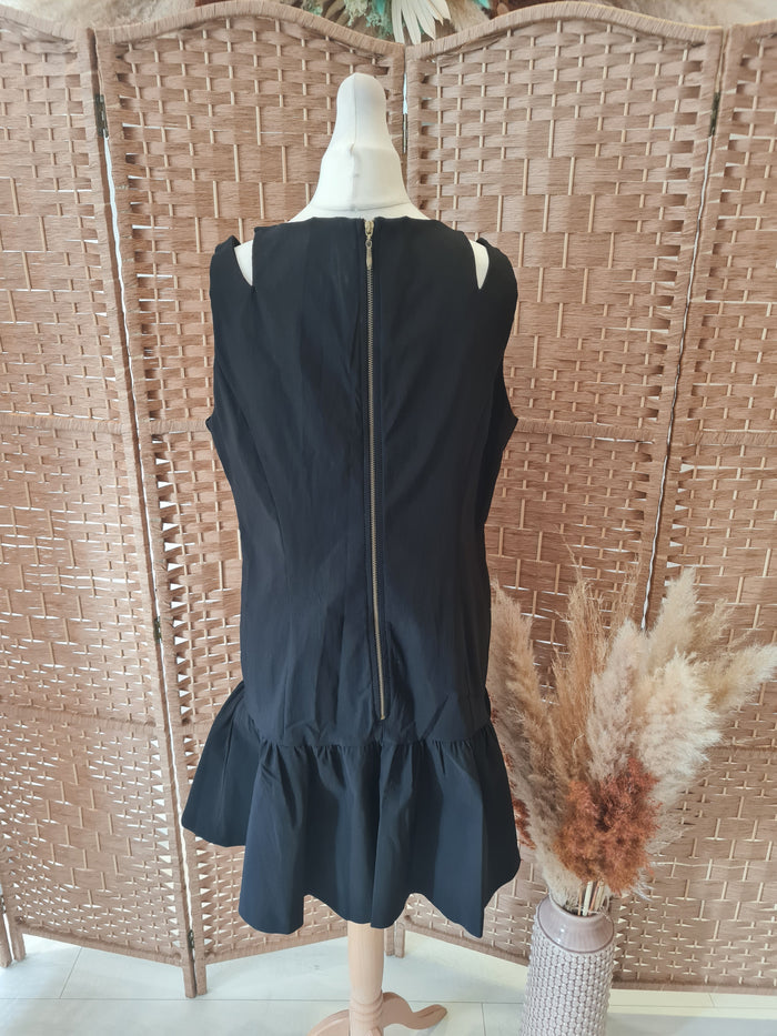 Savida Black Peplum Hem Dress  14