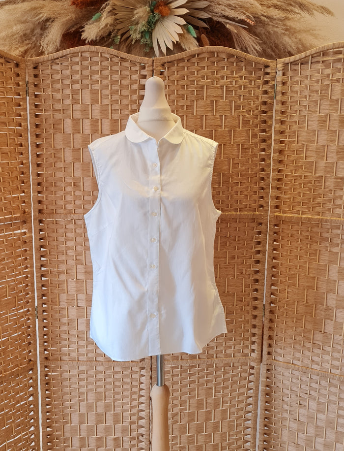 Savile Row White sleeveless Shirt 14