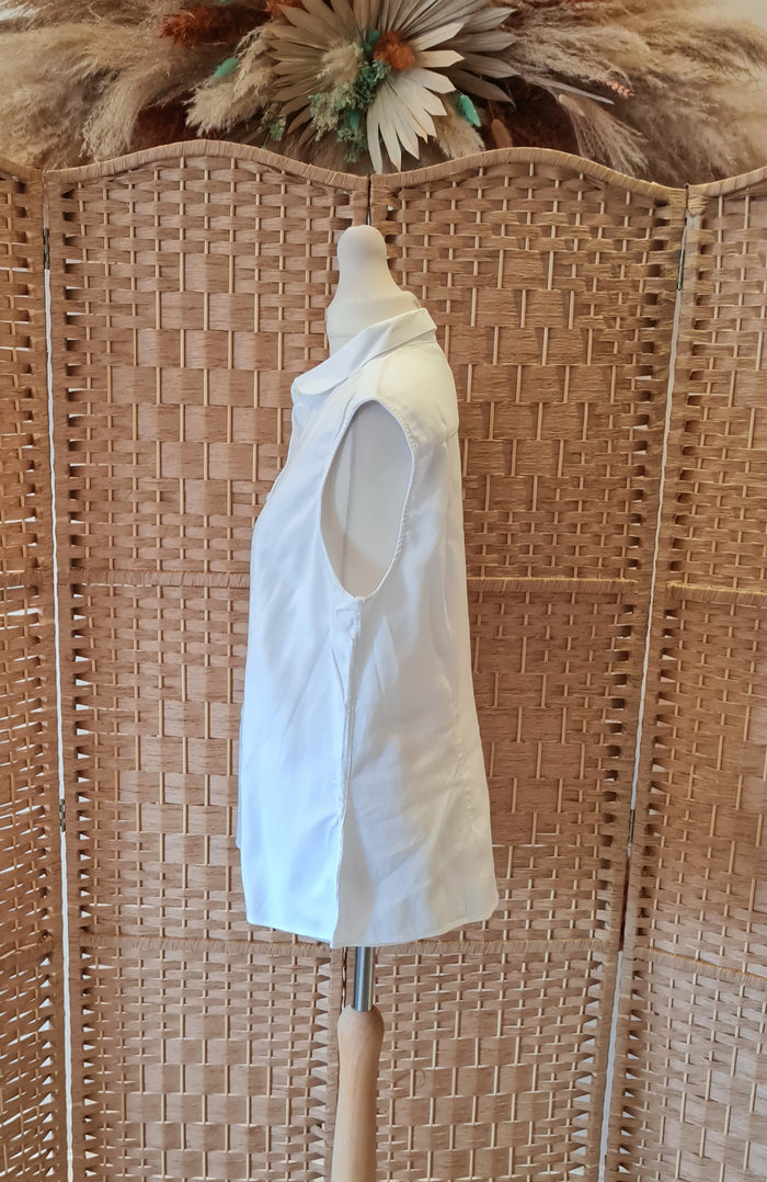 Savile Row White sleeveless Shirt 14