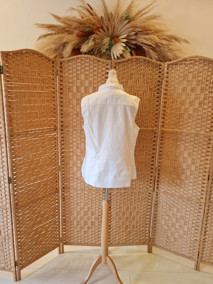Savile Row White sleeveless Shirt 14