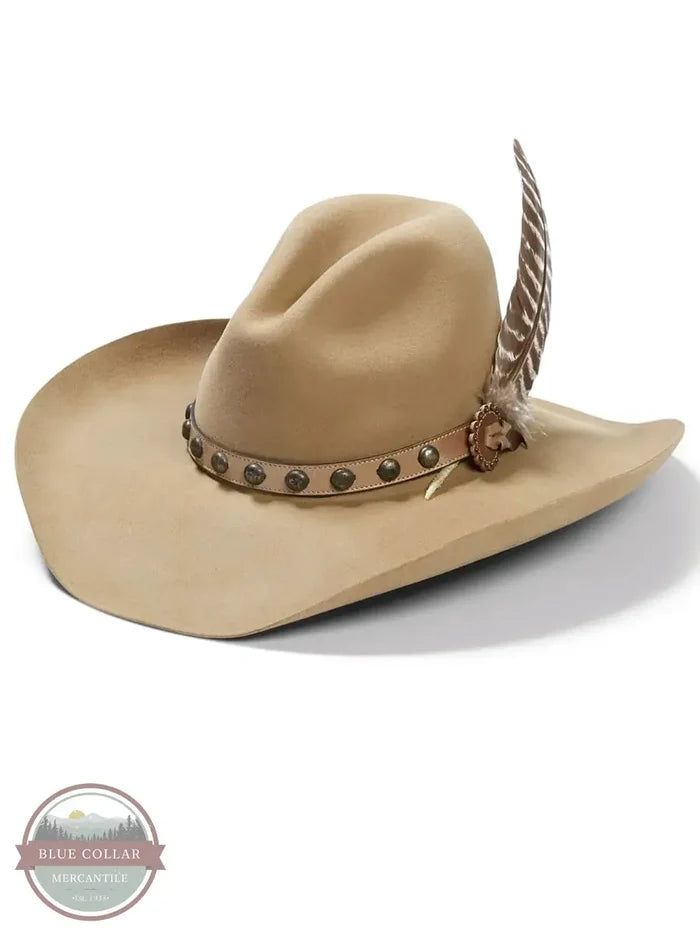Stetson SBBBOW-6943 Broken Bow 4X Tan Buffalo Felt Hat profile
