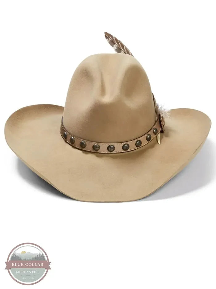 Stetson SBBBOW-6943 Broken Bow 4X Tan Buffalo Felt Hat front view